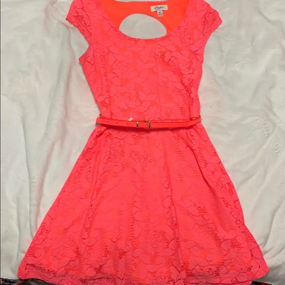 Candie’s Women’s dress with attached belt